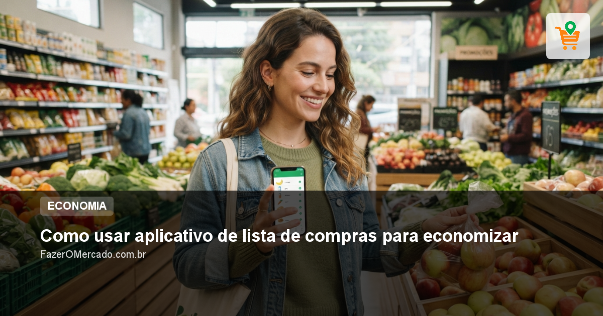 Como usar aplicativo de lista de compras para economizar