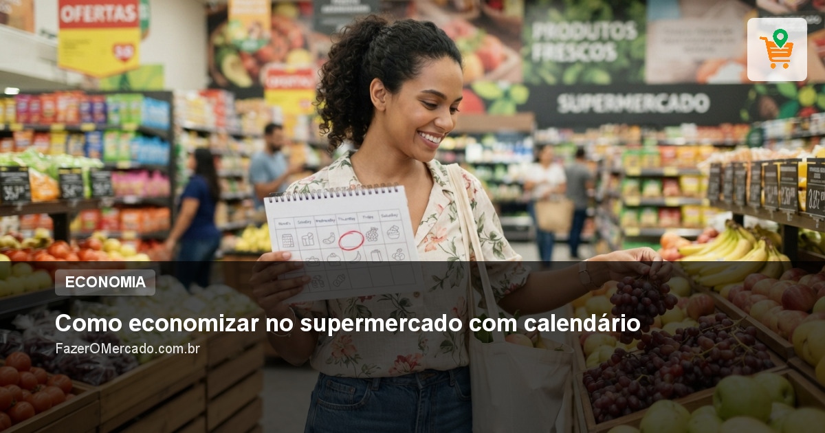 Como economizar no supermercado com calendário
