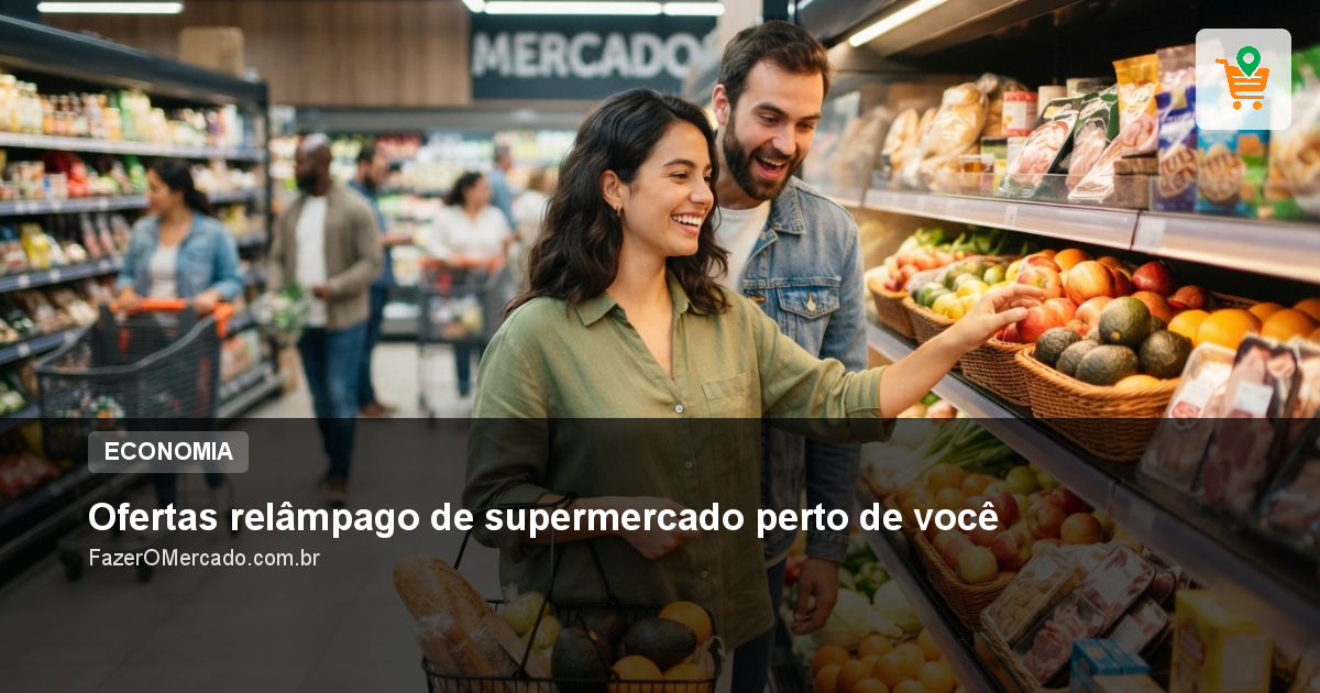 Ofertas relâmpago de supermercado perto de você