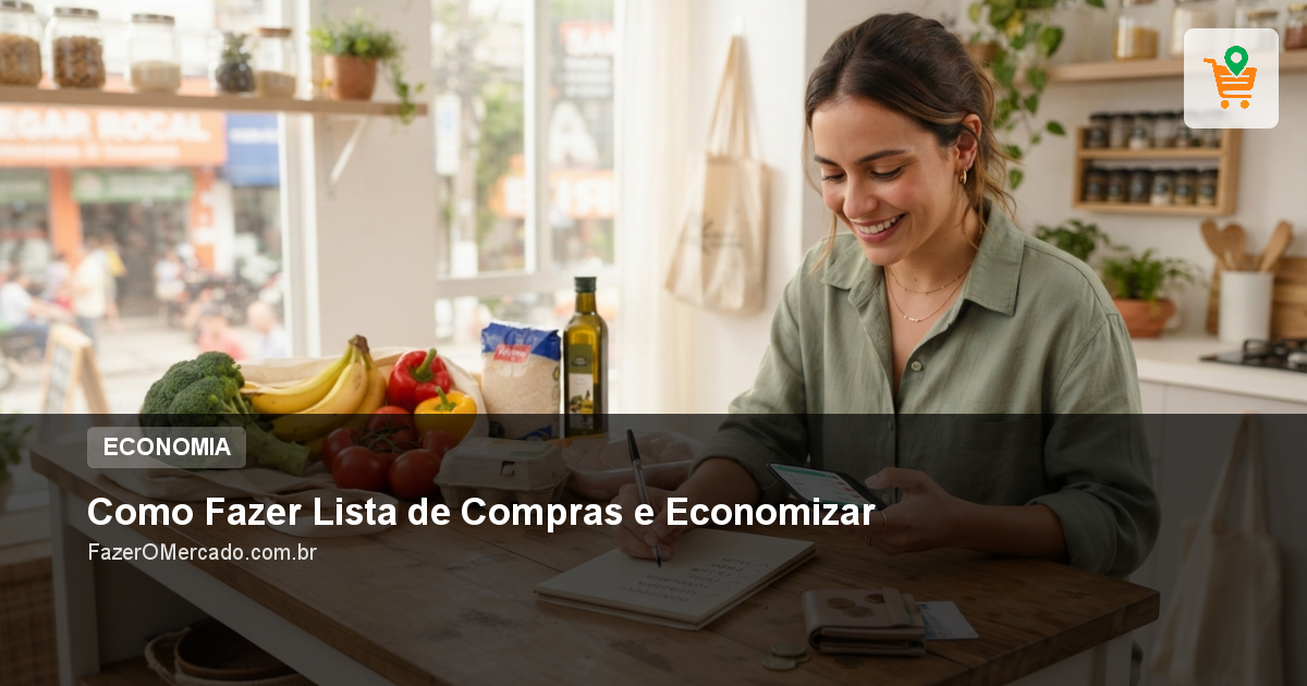 Como Fazer Lista de Compras e Economizar