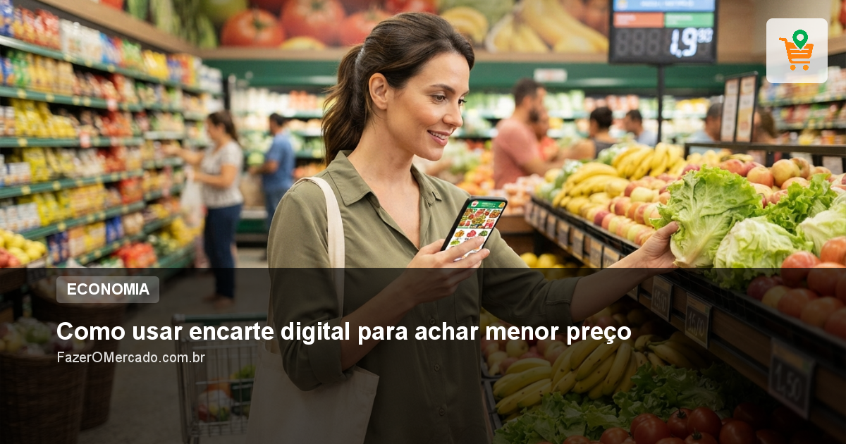 Como usar encarte digital para achar menor preço